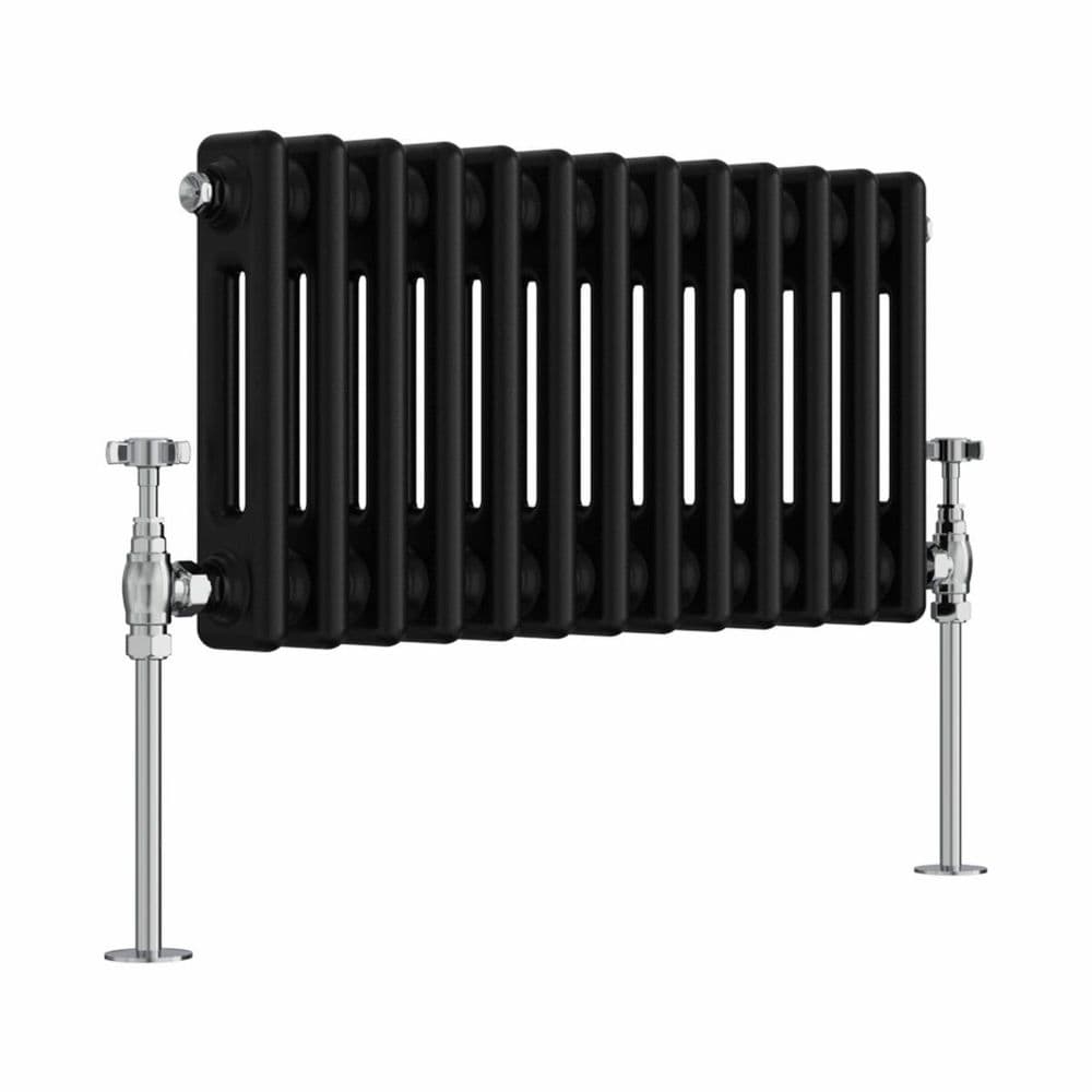 Designer Radiator - Column Horizontal Double - 300 x 605mm - Black