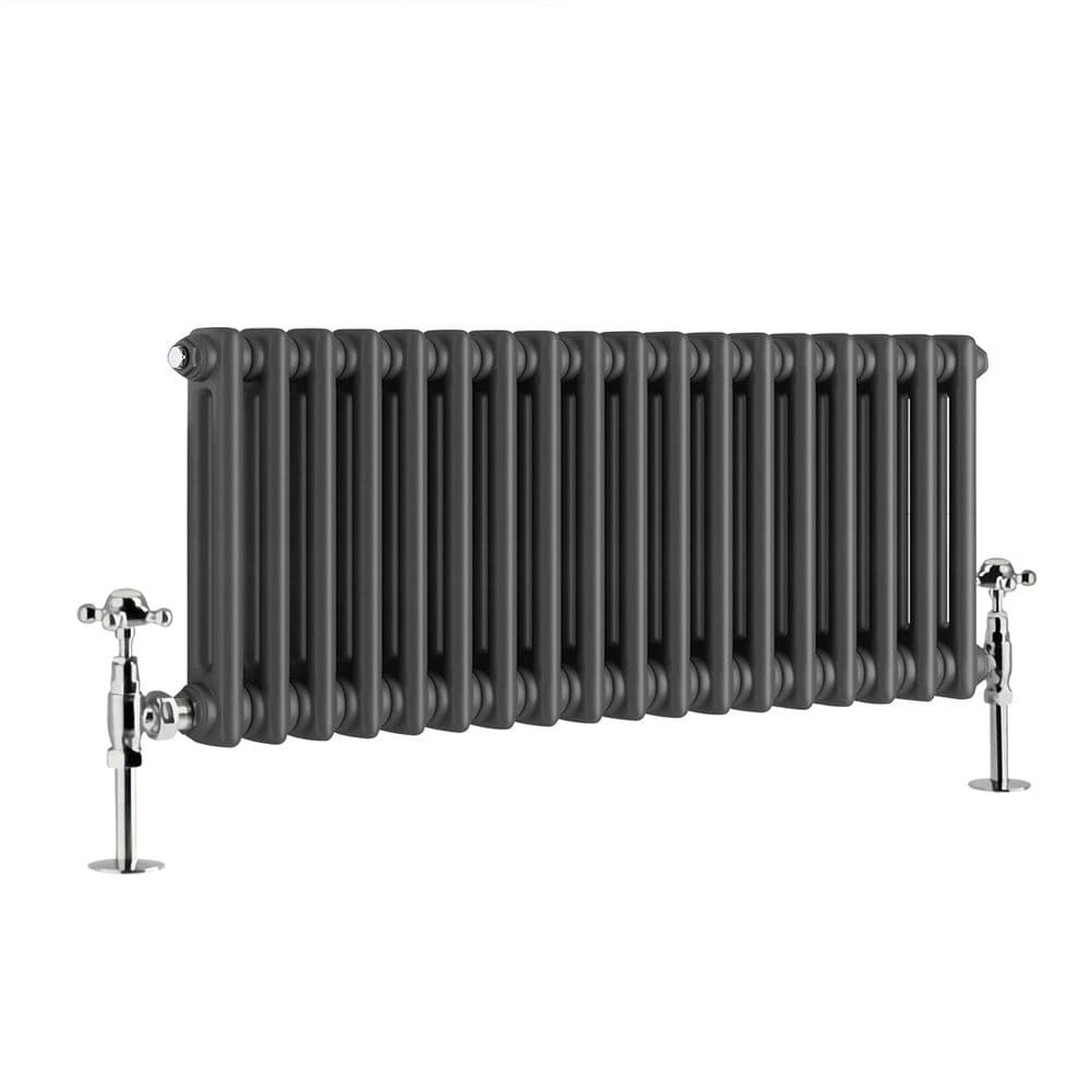 Designer Radiator - Column Horizontal Double - 300 x 830mm - Anthracite ...