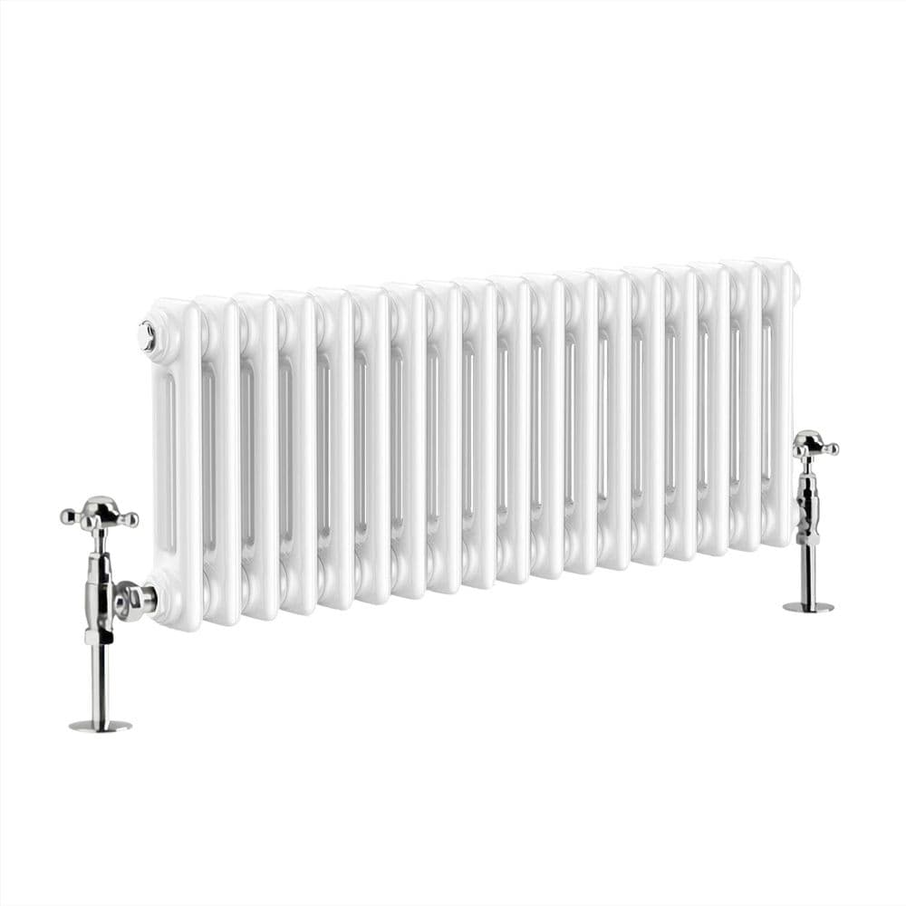 Designer Radiator - Column Horizontal Double - 300 x 830mm - White