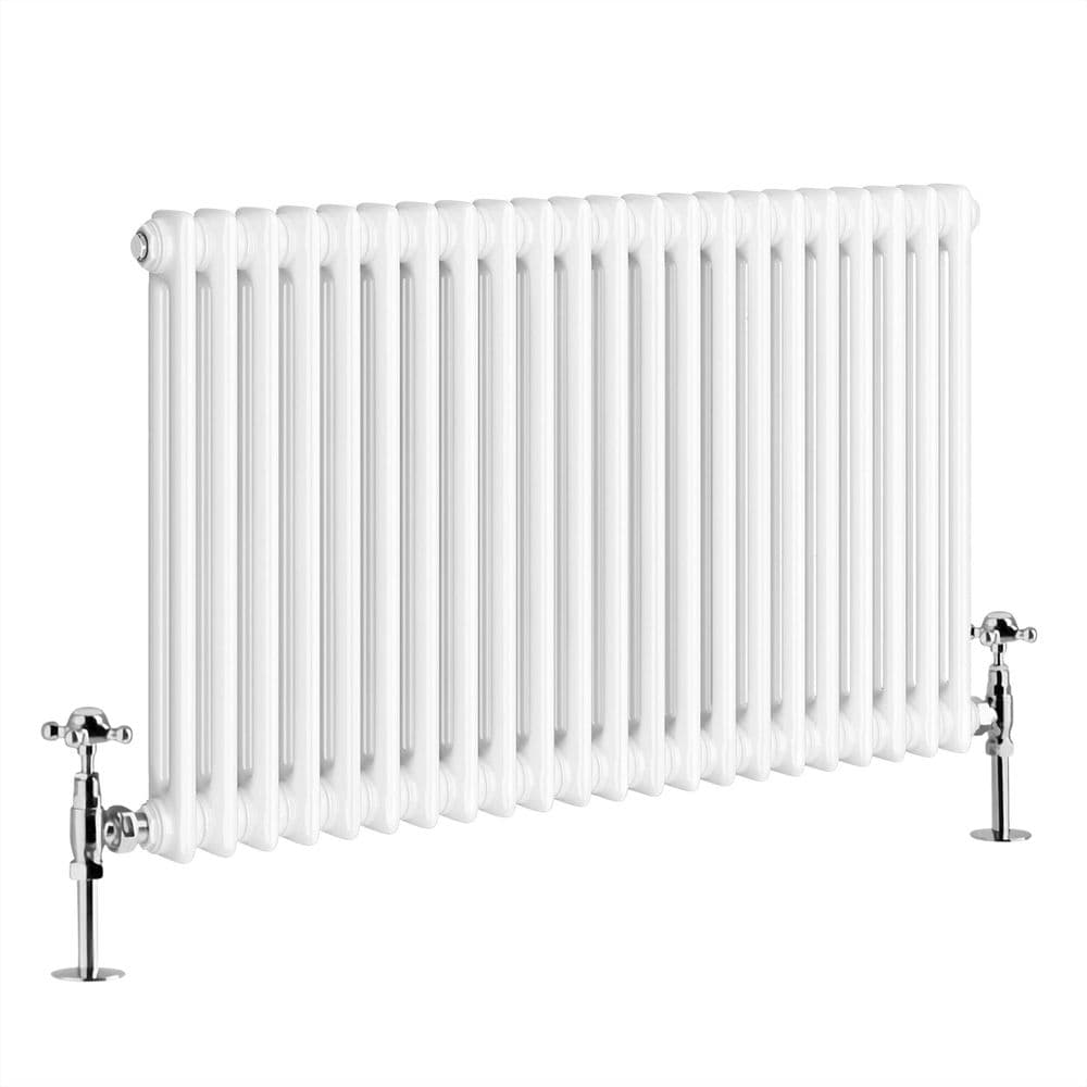 Designer Radiator - Column Horizontal Double - 600 x 1010mm - White