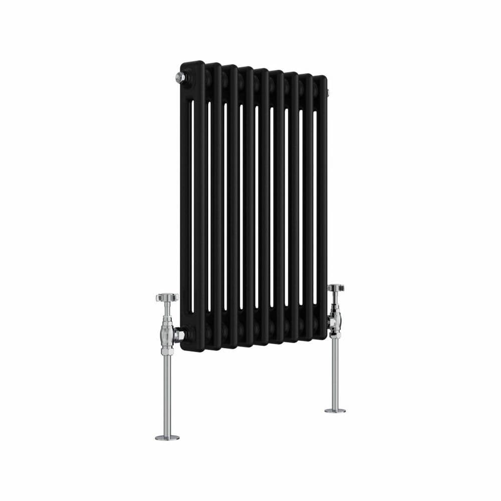 Designer Radiator - Column Horizontal Double - 600 x 425mm - Black