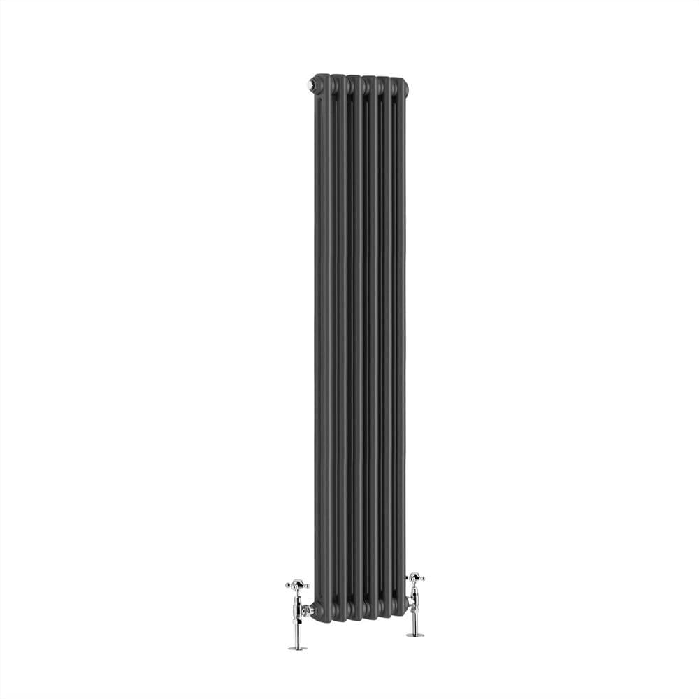 Designer Radiator - Column Vertical Double - 1500 x 290mm - Anthracite Grey
