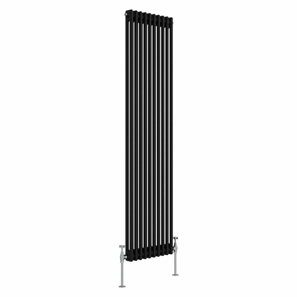 Designer Radiator - Column Vertical Double - 1800 x 470mm - Black