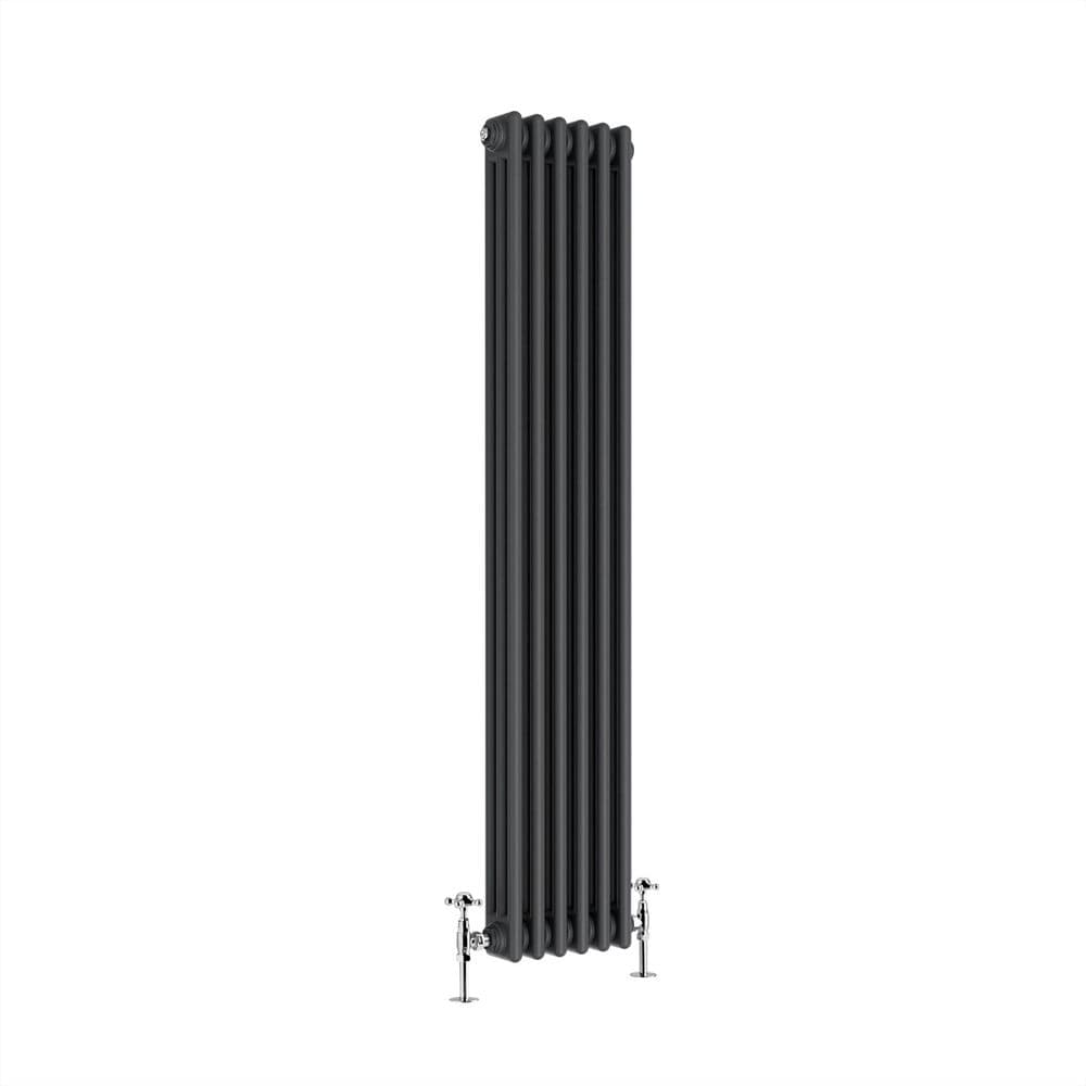 Designer Radiator - Column Vertical Triple - 1500 x 290mm - Anthracite Grey