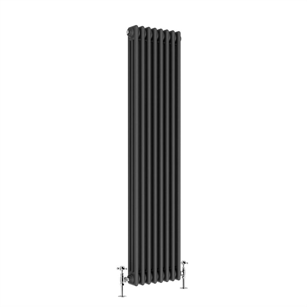 Designer Radiator - Column Vertical Triple - 1800 x 380mm - Anthracite Grey