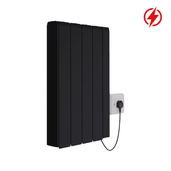 Designer Radiator - Electric ECO Smart WiFi Energy Efficient - 1000W - Black