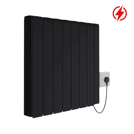 Designer Radiator - Electric ECO Smart WiFi Energy Efficient - 2000W - Black