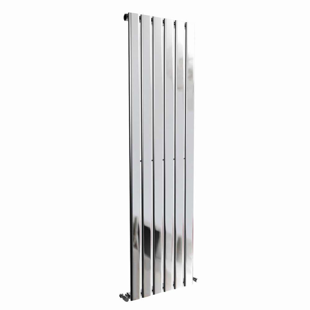 Designer Radiator Flat Panel Vertical Single 1600 x 408mm Chrome
