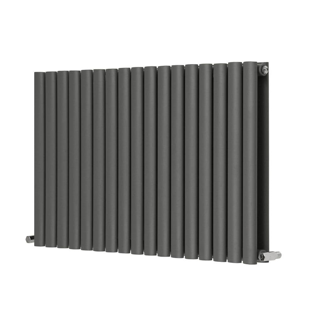 Designer Radiator Oval Panel Horizontal Double 600 x 1003mm