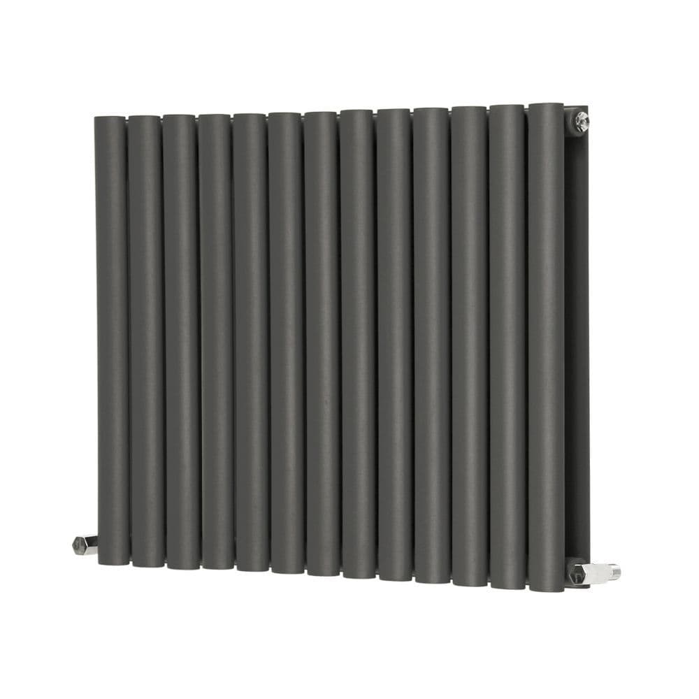 Designer Radiator Oval Panel Horizontal Double 600 x 767mm
