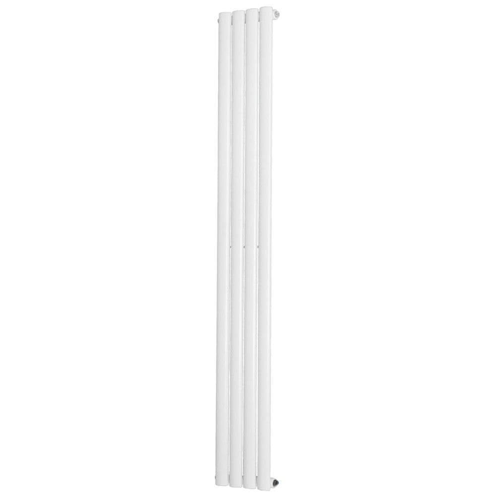 Designer Radiator - Oval Panel Vertical Single - 1800 x 236mm - White