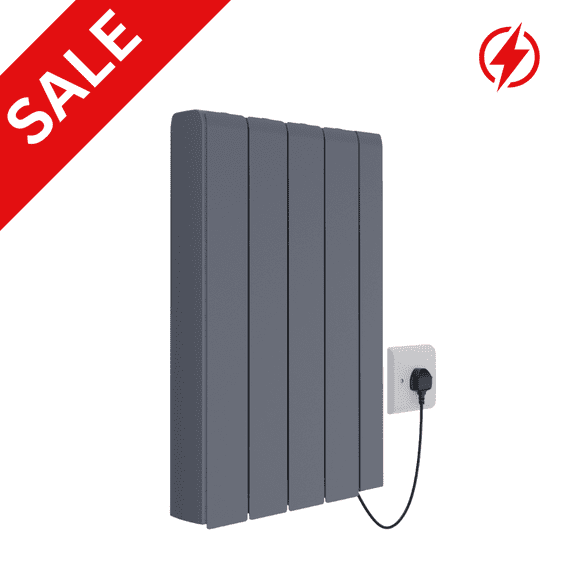 Electric ECO Ceramic Smart WiFi Energy Efficient Radiator Heater - 1000W - Anthracite Grey