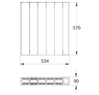 Electric ECO Ceramic Smart WiFi Energy Efficient Radiator Heater - 1500W - Black