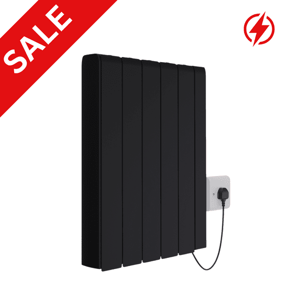 Electric ECO Ceramic Smart WiFi Energy Efficient Radiator Heater - 1500W - Black