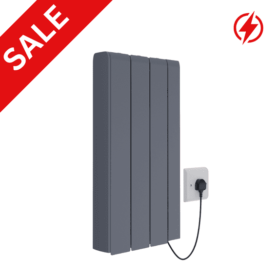 Electric ECO Ceramic Smart WiFi Energy Efficient Radiator Heater - 700W - Anthracite Grey