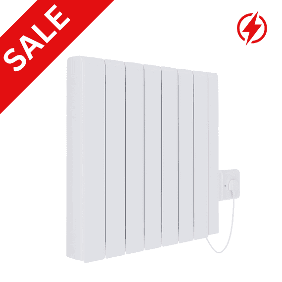 Electric ECO Smart WiFi Energy Efficient White Designer Radiator  -  Choice Of Size