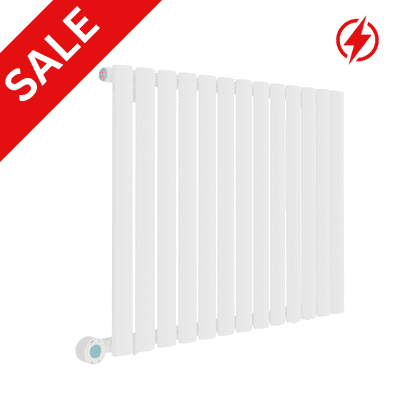Electric ECO Smart WiFi Energy Efficient White Oval Designer Radiator  -  Choice Of Size