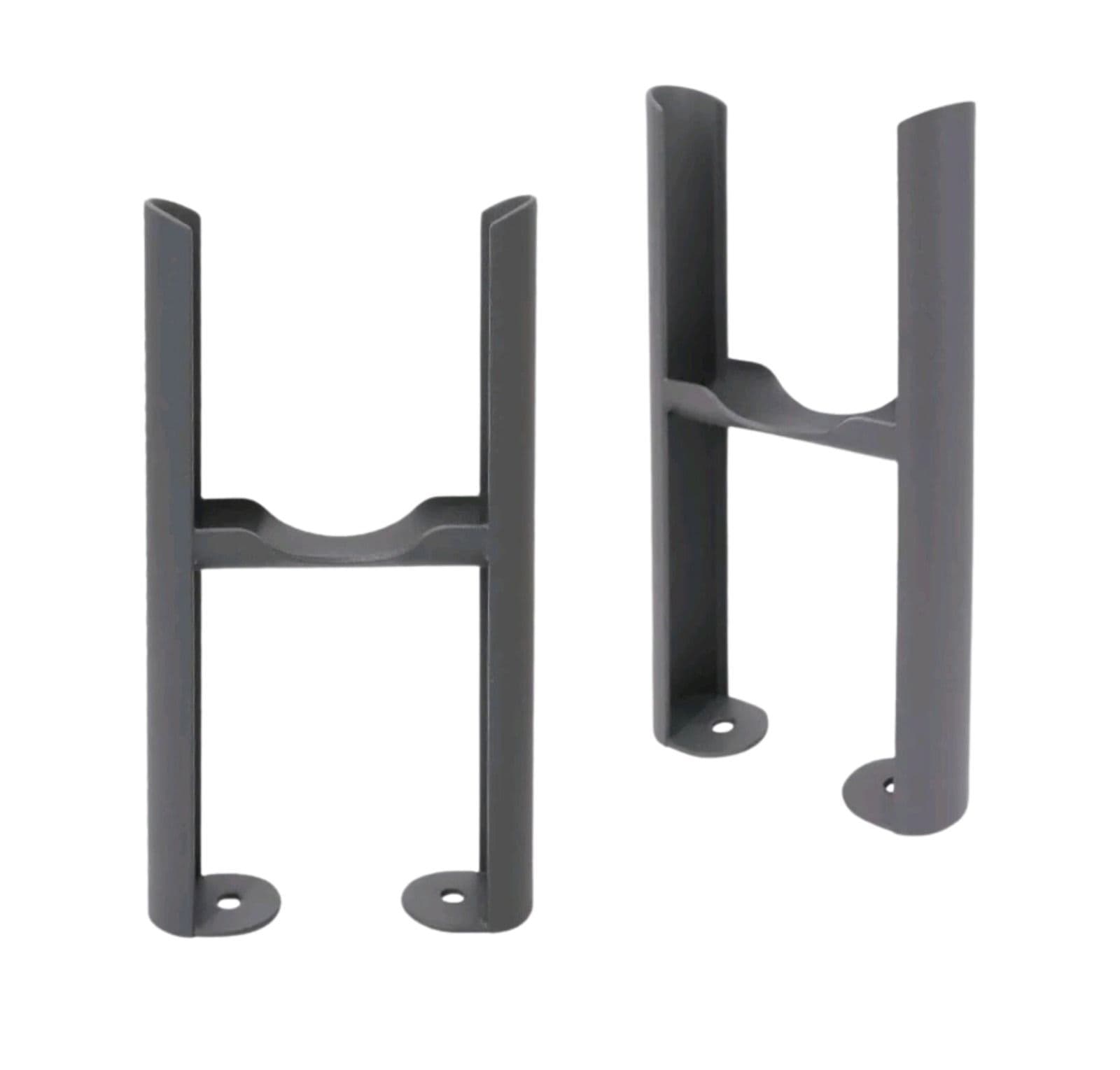 Pair of Column Designer Radiator Feet Anthracite Grey