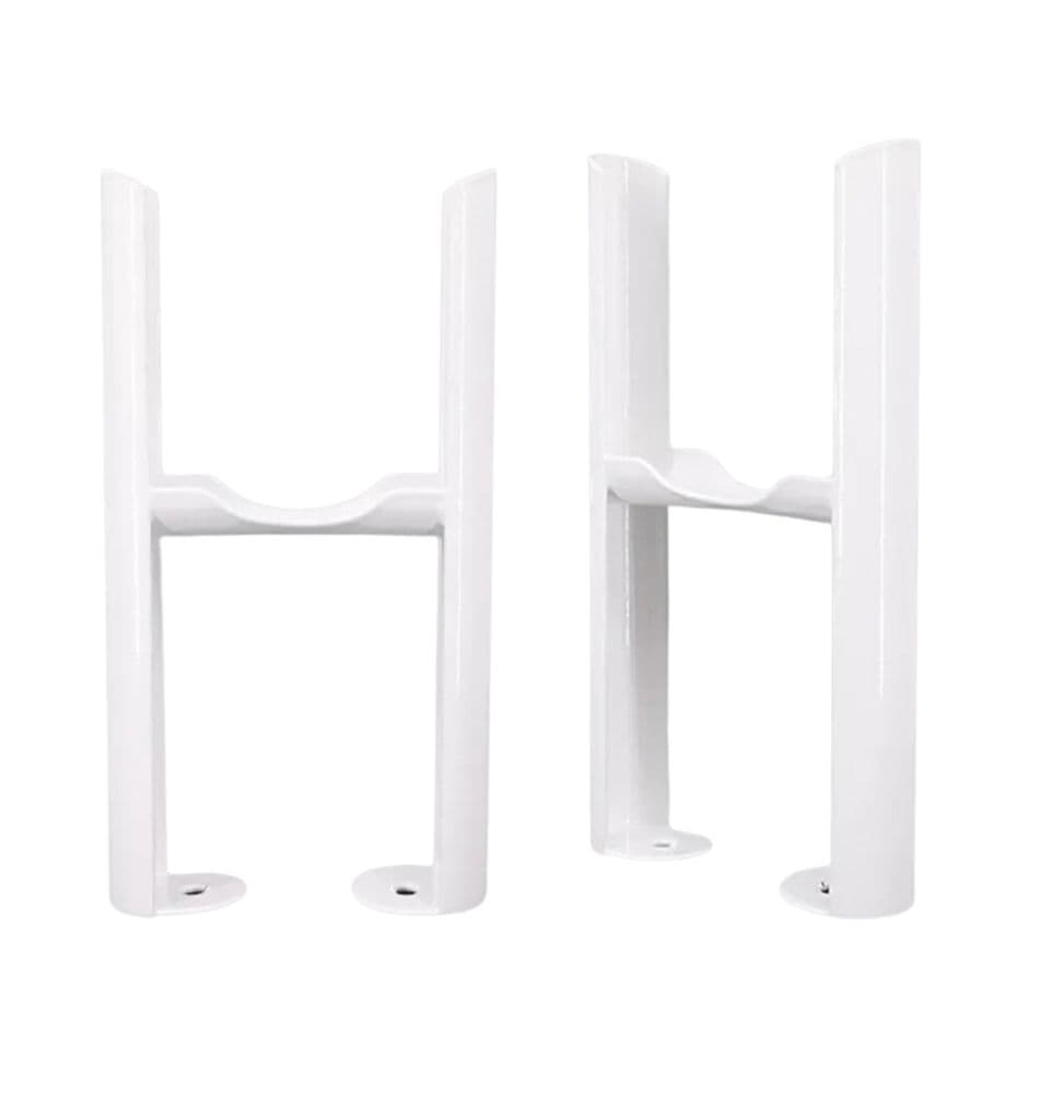 Column Radiators With Feet Pair of Column Designer Radiator Feet - White