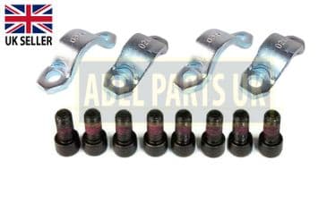 4 PROPSHAFT STRAPS & SCREWS FOR JCB 3CX,4CX (116/00525,826/00892)