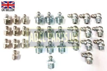 ASSORTED GREASE NIPPLES SET OF 30 PC'S (PART NO. 1450/0001 , 1450/0002 , 1450/1001)