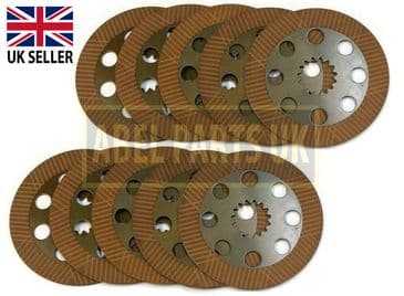 BRAKE FRICTION PLATES SET(10 PCS) FOR JCB (PART NO. 458/20353, 450/10224)