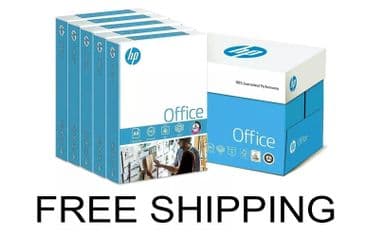 HP Office A4 Printer Paper White A4 Copier Paper 80 GSM - 2500 Sheets (5 Ream)