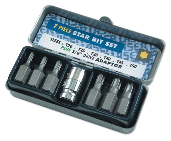 Laser 7pc Star Bit Set - 0595