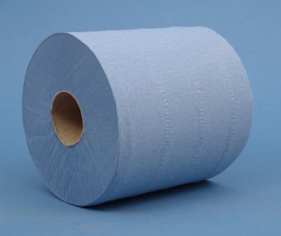120m 2ply Blue Centre Feed Rolls 1 x6