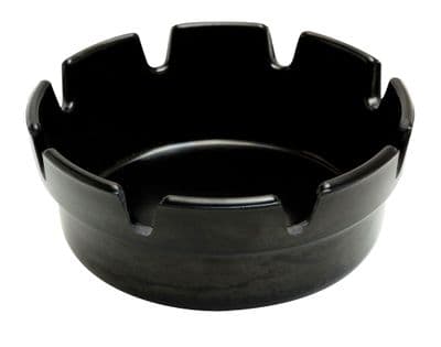 4'' Black Melamine Ashtray