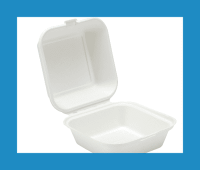 Bagasse 6'' Burger Box