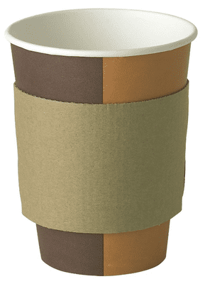 Hot Cup Sleeves Brown 10-16oz