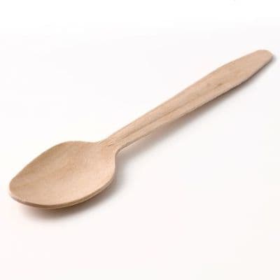 Wooden Dessert Spoon 1x1000