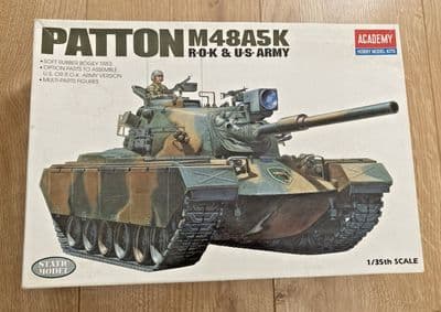 Academy Model Kit 1355 - R.O.K & U.S. Army M48A5K Patton - 1/35 - Pts Sealed