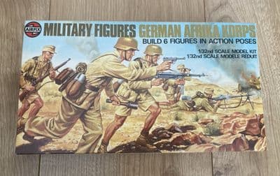 Airfix Model Kit 04581 - Military Figures German Afrika Korps - 1/32  Pts Sealed