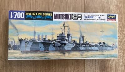 Hasegawa Model Kit 416 - Japanese Navy Destroyer Mutsuki - 1/700 - Pts Sealed