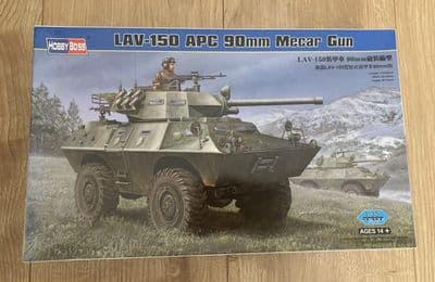 Hobby Boss Model Kit 82421 - LAV-150 APC 90mm Mecar Gun - 1/35 - Pts Sealed