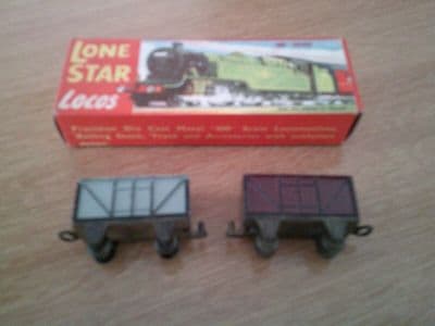 Lone Star Locos 2 x Goods Wagon with Roof