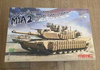 Meng Model Kit TS-026 - U.S. Main Battle Tank M1A2 Abrams TUSK I/TUSK II S