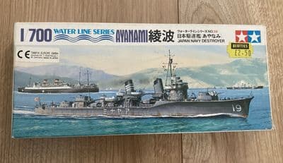 Tamiya Model Kit  77038 - Japan Navy Destroyer Ayanami - 1/700 - Pts Sealed