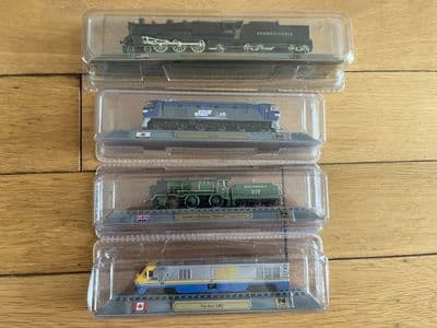W200 Job Lot No.3 - 4 x Del Prado Locomotives of the World *Sealed*