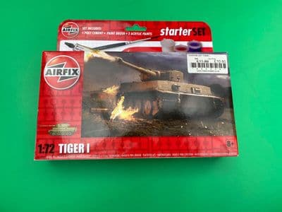 W271E Airfix Model Kit No: A55004 - Tiger I Tank Starter Set - 1:72 - Sealed