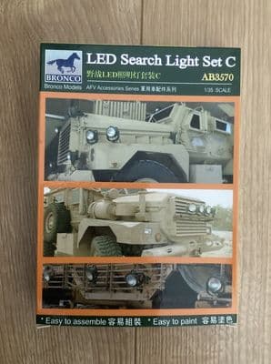 W288 Bronco Model Kit AB3570 - LED Search Light Set C - 1/35 - Pts Sealed