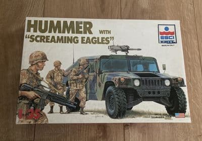 W288 Esci Model Kit 5016 - Hummer With Screaming Eagles - 1/35 - Pts Sealed