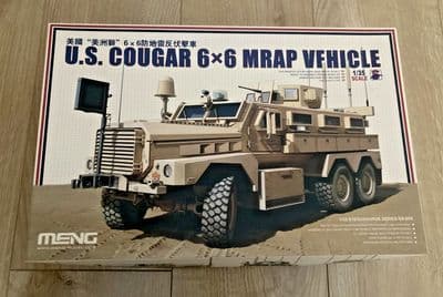 W288 Meng Model Kit SS-005 - US Cougar 6 x 6 MRAP Vehicle - 1/35 - Pts Sealed