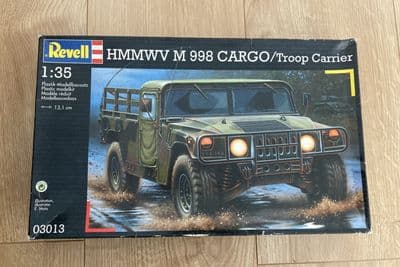W288 Revell Model Kit 03013 - HMMWV M 998 CARGO/Troop Carrier - 1/35  Pts Sealed