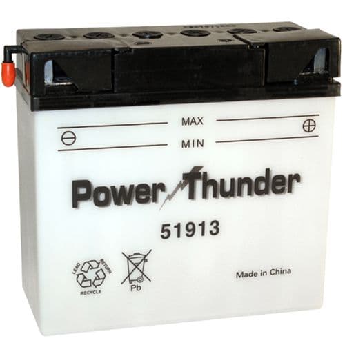 Batería Power Thunder 51913 Con Ácido