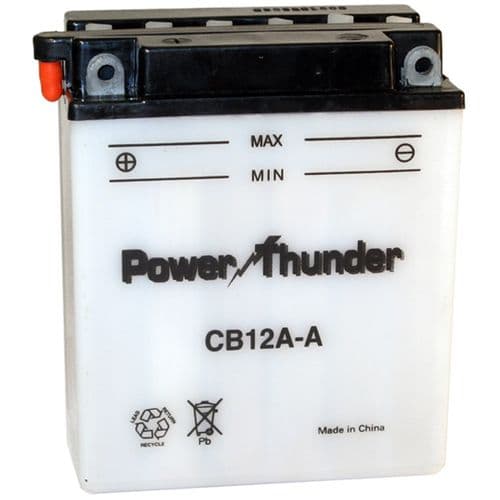 Batería Power Thunder Cb12-A Con Ácido