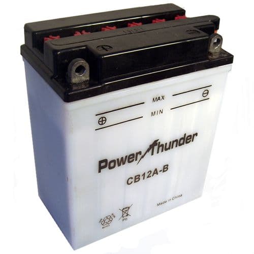 Batería Power Thunder Cb12A-B Con Ácido
