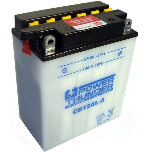 Batería Power Thunder Cb12Al-A Con Ácido